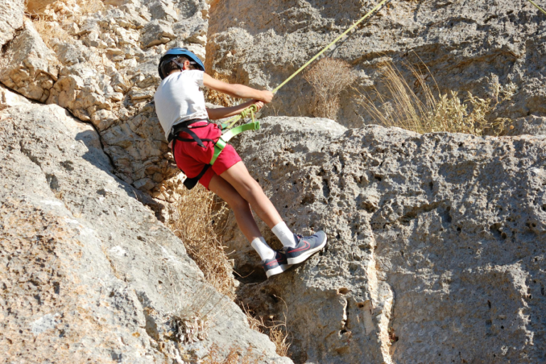 Rock Climbing and Rappelling